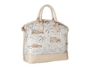Brahmin Copa Cabana Large Duxbury Satchel Ivory One Size
